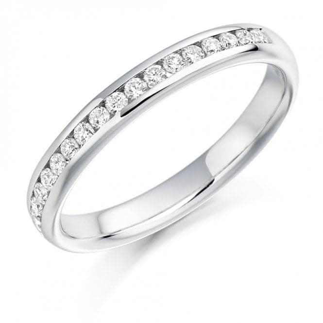 Harmony Collection 0.22ct Round Brilliant 3.0mm Half Eternity Ring