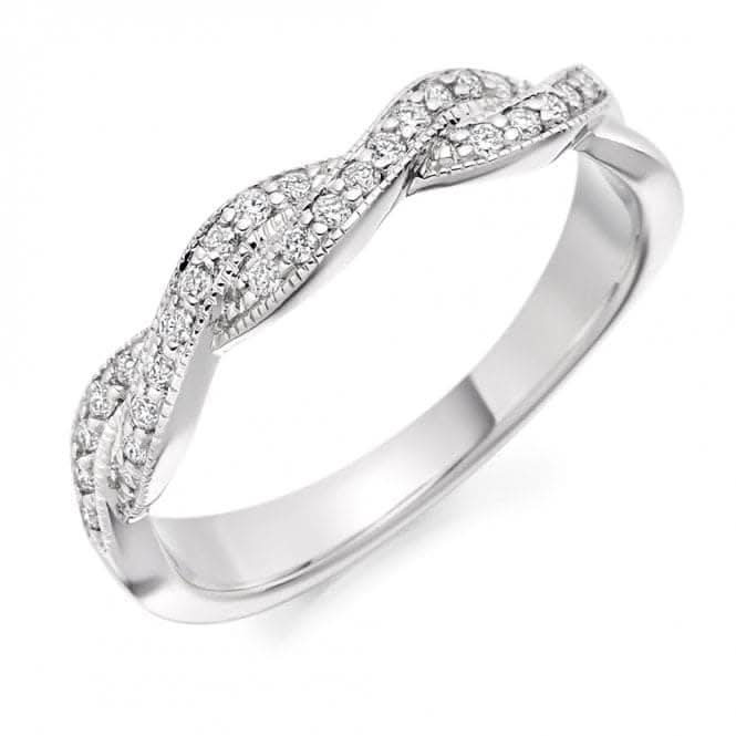 Harmony Collection 0.22ct Round Brilliant 3.9mm Half Eternity Ring