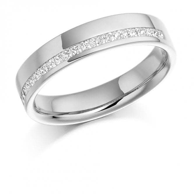 Harmony Collection 0.25ct Princess Cut 4.5mm Half Eternity Ring