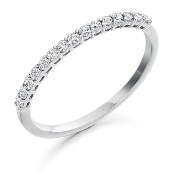 Harmony Collection 0.25ct Round Brilliant 1.6mm Half Eternity Ring