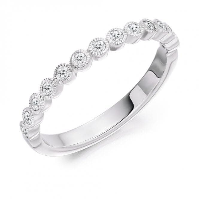 Harmony Collection 0.25ct Round Brilliant 2.3mm Half Eternity Ring