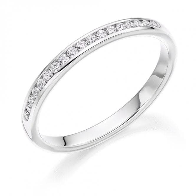 Harmony Collection 0.25ct Round Brilliant 2.5mm Half Eternity Ring