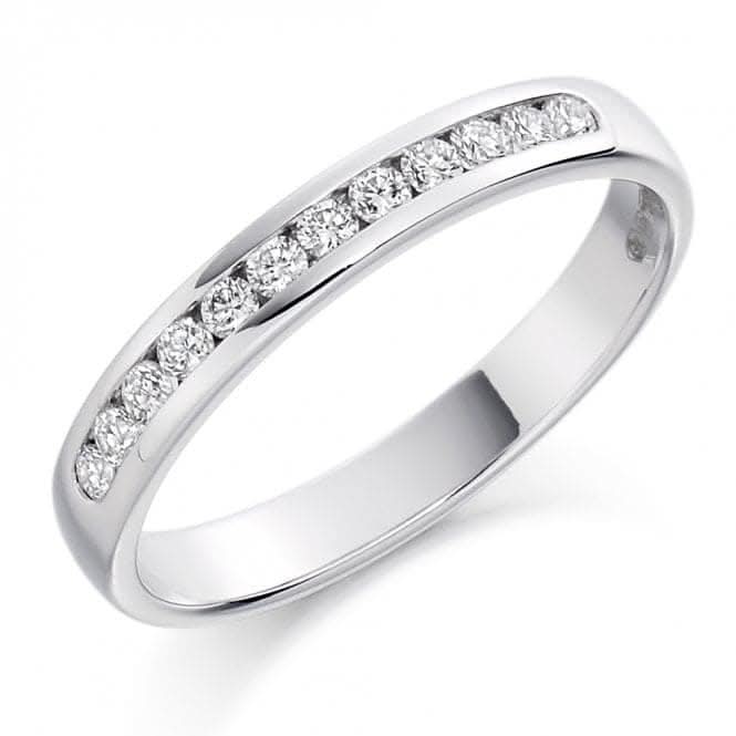 Harmony Collection 0.25ct Round Brilliant 3.0mm Half Eternity Ring