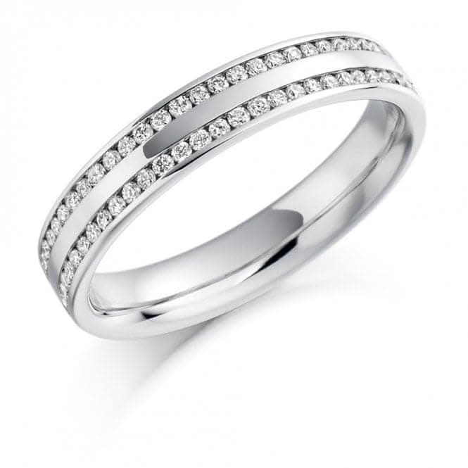 Harmony Collection 0.26ct Round Brilliant 3.8mm Half Eternity Ring