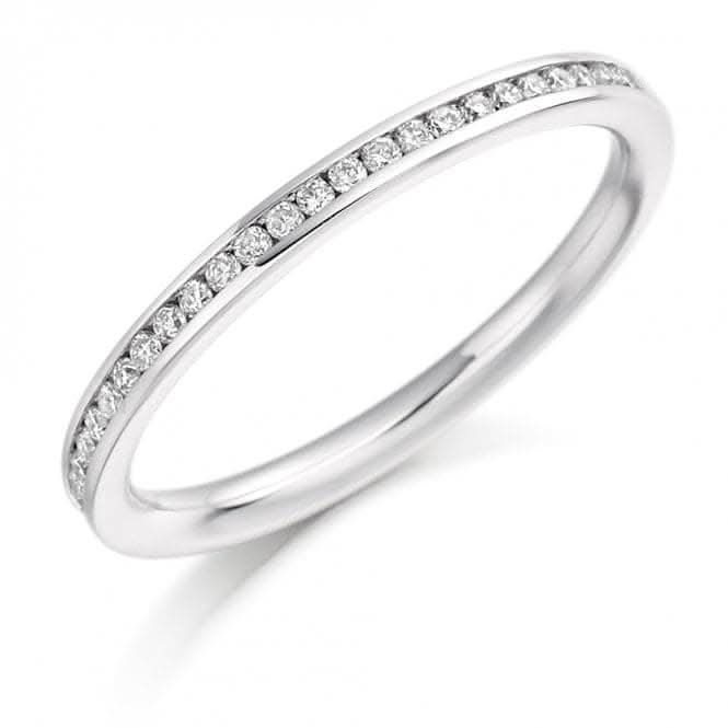 Harmony Collection 0.2ct Round Brilliant 2.0mm Half Eternity Ring
