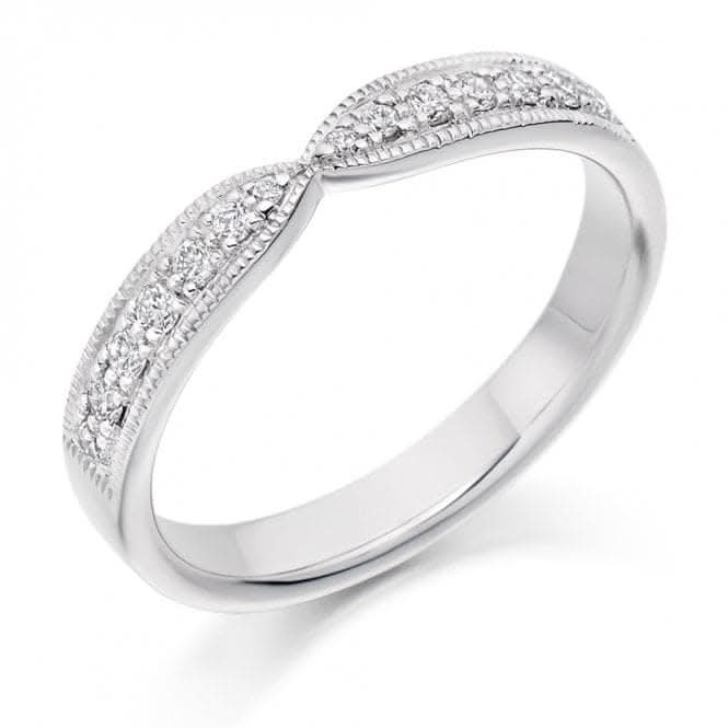 Harmony Collection 0.2ct Round Brilliant 3.3mm Half Eternity Ring