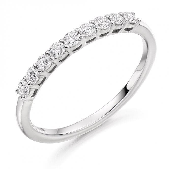 Harmony Collection 0.33ct Round Brilliant 2.1mm Half Eternity Ring