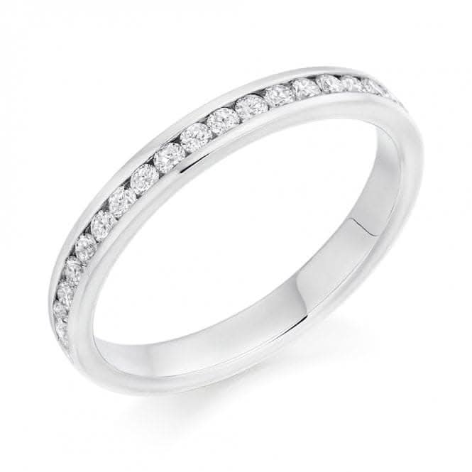 Harmony Collection 0.33ct Round Brilliant 2.8mm Half Eternity Ring