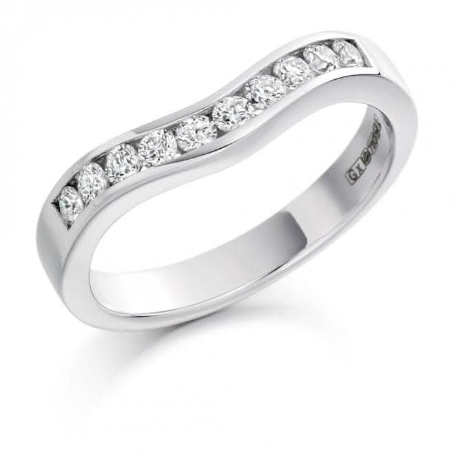 Harmony Collection 0.33ct Round Brilliant 3.3mm Half Eternity Ring