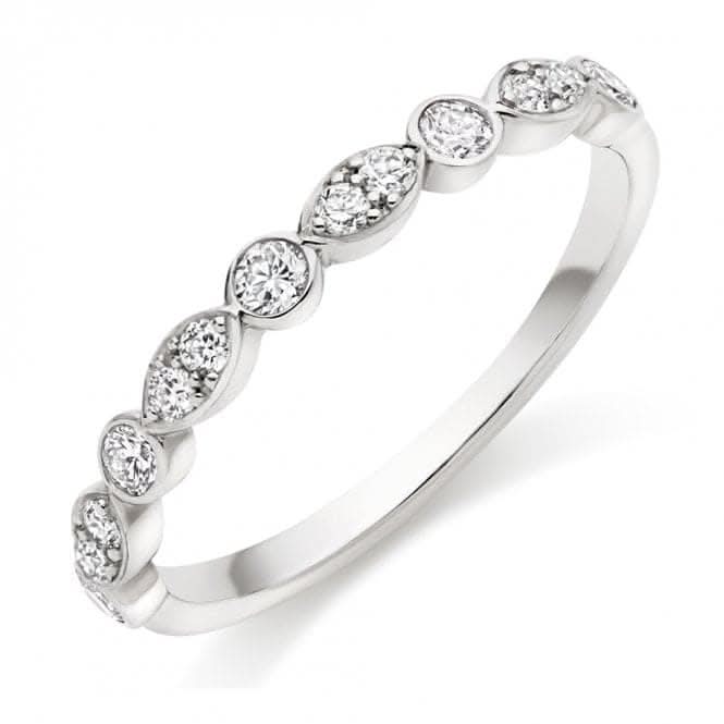 Harmony Collection 0.35ct Round Brilliant 2.5mm Half Eternity Ring