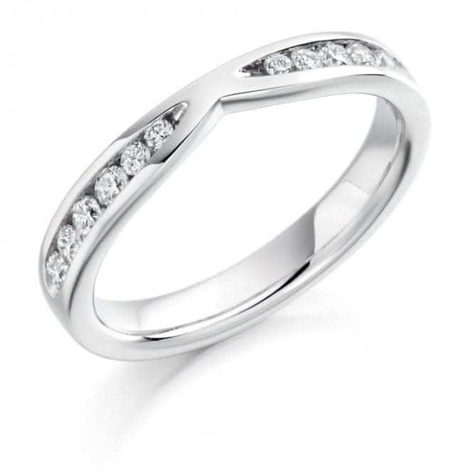 Harmony Collection 0.37ct Round Brilliant 3.2mm Half Eternity Ring