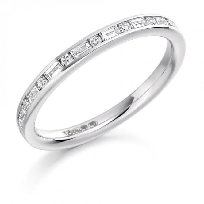 Harmony Collection 0.3ct Baguette Cut 2.3mm Half Eternity Ring