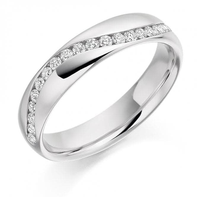 Harmony Collection 0.3ct Round Brilliant 4.2mm Half Eternity Ring