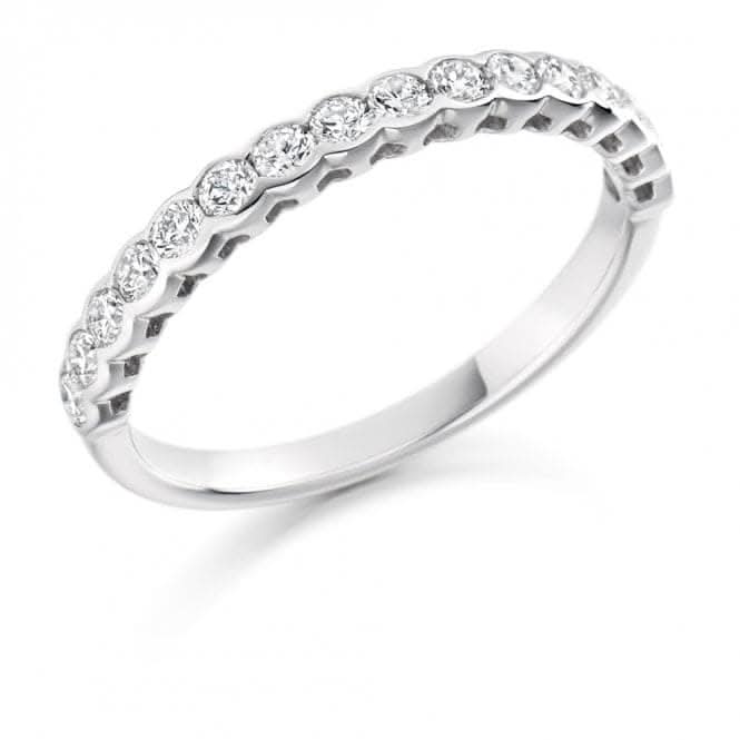 Harmony Collection 0.5ct Round Brilliant 2.5mm Half Eternity Ring