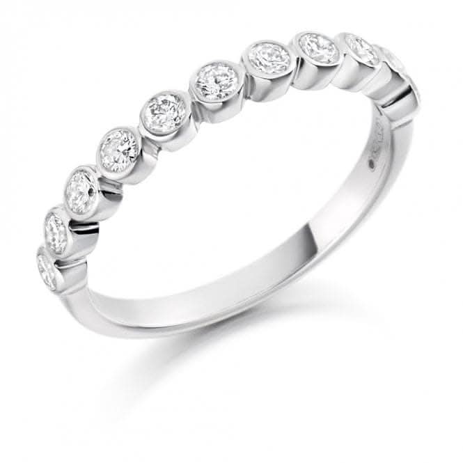 Harmony Collection 0.5ct Round Brilliant 2.6mm Half Eternity Ring