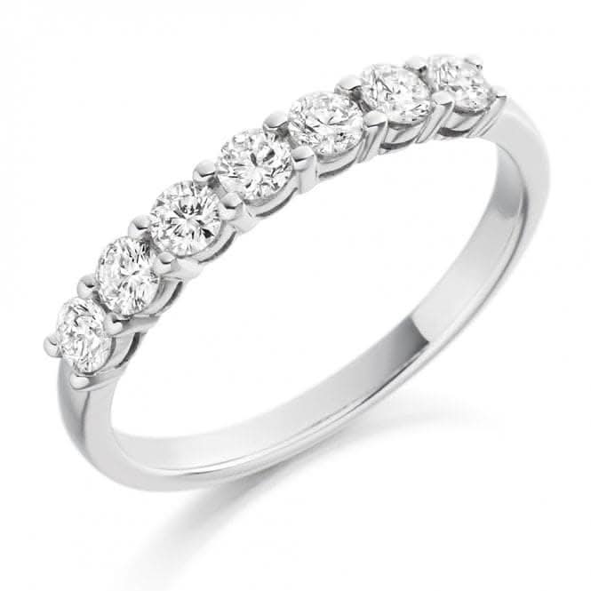 Harmony Collection 0.5ct Round Brilliant 2.7mm Half Eternity Ring
