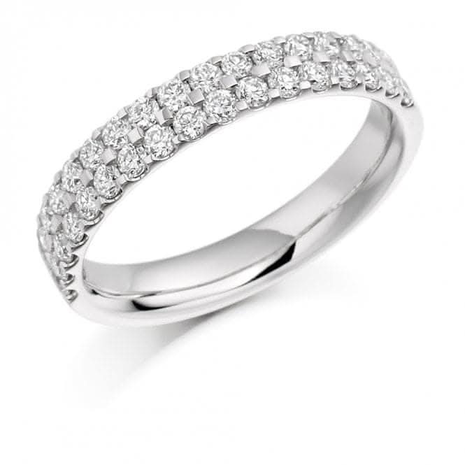 Harmony Collection 0.75ct Round Brilliant 3.7mm Half Eternity Ring