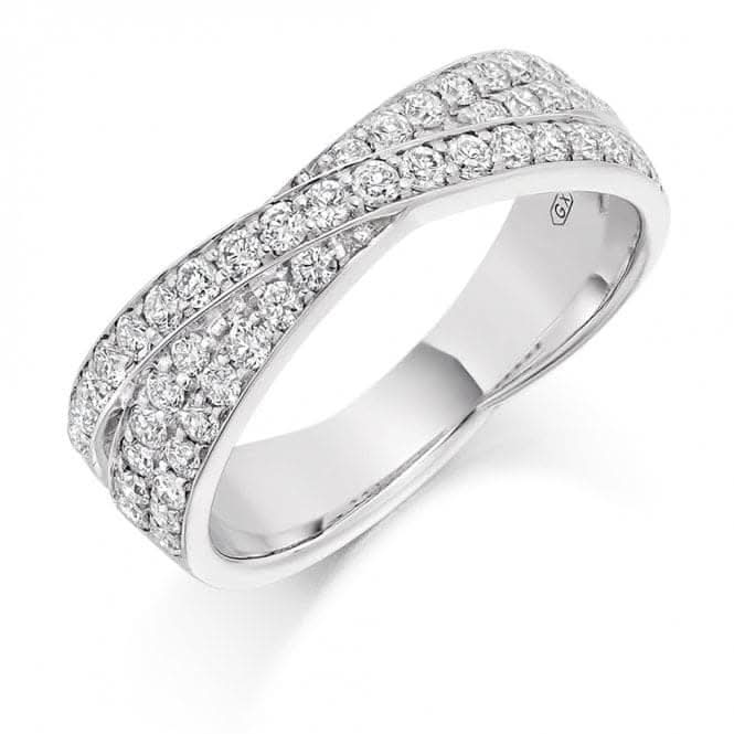 Harmony Collection 0.7ct Round Brilliant 5.9mm Half Eternity Ring