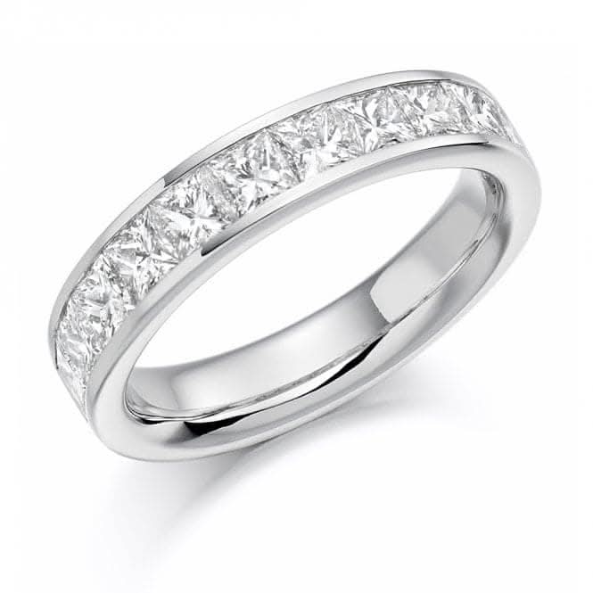 Harmony Collection 1.5ct Princess Cut 4.30mm Half Eternity Ring