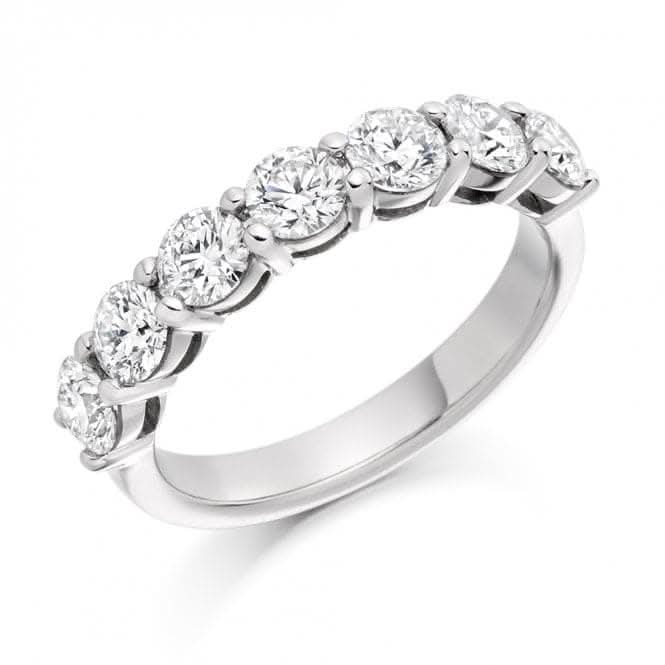 Harmony Collection 1.5ct Round Brilliant 3.8mm Half Eternity Ring