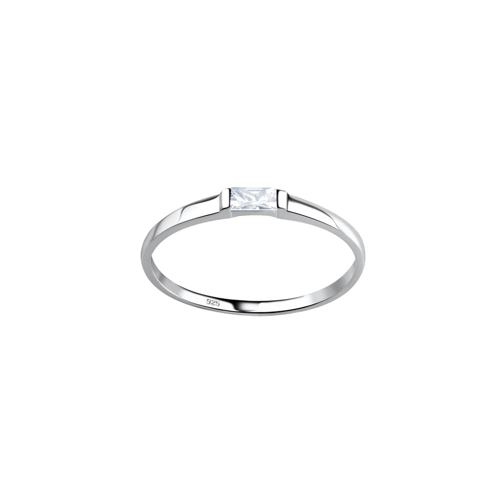 Dew Baguette Zirconia Ring 1621CZ