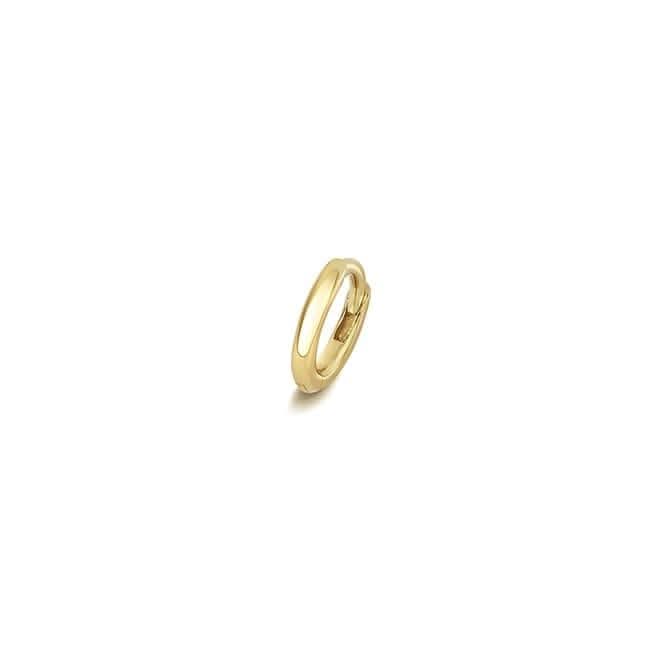 18ct Gold Cartilage Earring Solid Round Tube ESQ2001