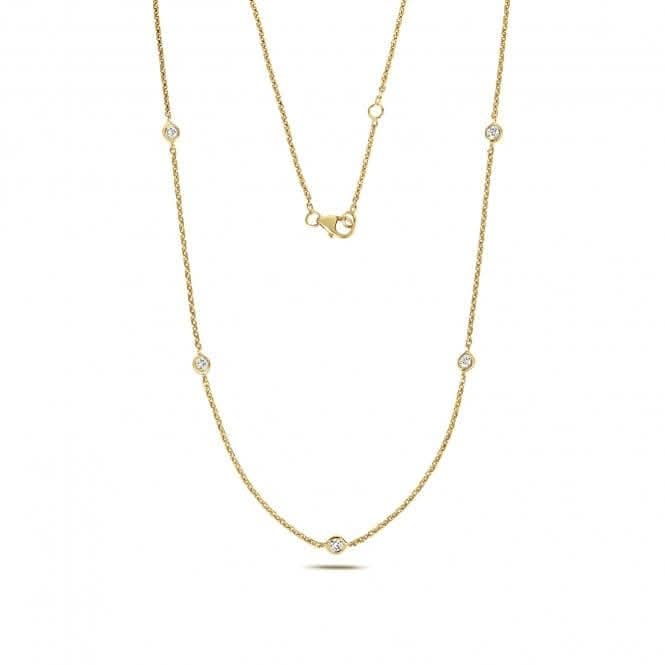 Diamond Jewellery 18K Yellow Gold Diamond Necklace NDQ103