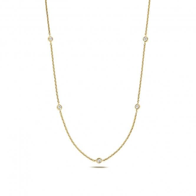 Diamond Jewellery 18K Yellow Gold Diamond Necklace NDQ103