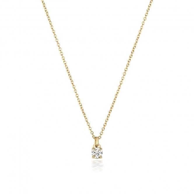 18ct Gold Diamond 4 Claw Necklace NDQ150Diamond JewelleryNDQ150