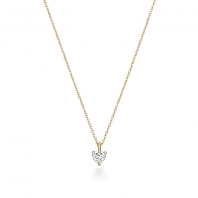Diamond Jewellery 18ct Gold Diamond Heart Necklace NDQ156