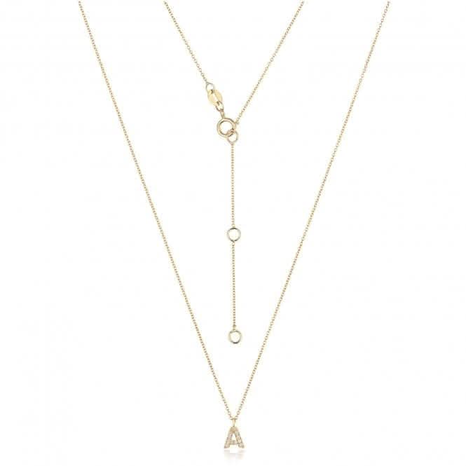 18ct Gold Diamond Initial Necklace NDQ154/ADiamond JewelleryNDQ154/A
