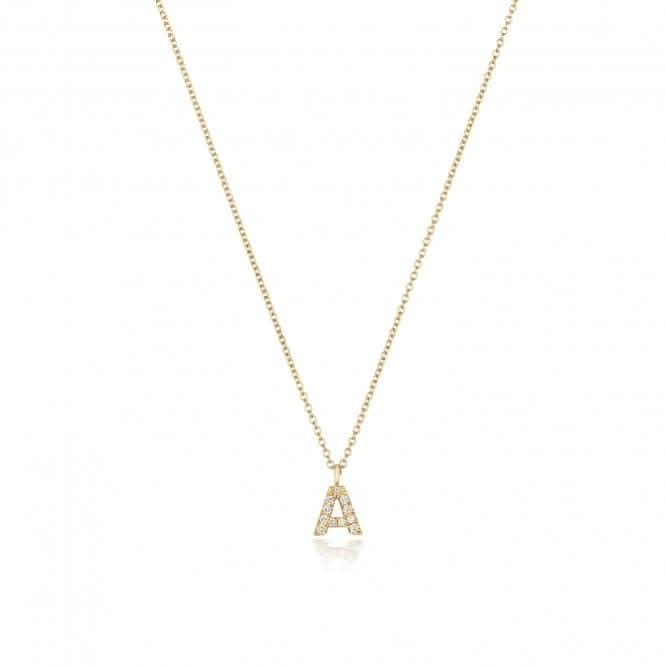 Diamond Jewellery 18K Gold Diamond Initial Necklace NDQ154/A