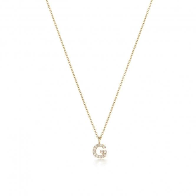 18ct Gold Diamond Initial Necklace NDQ154/GDiamond JewelleryNDQ154/G