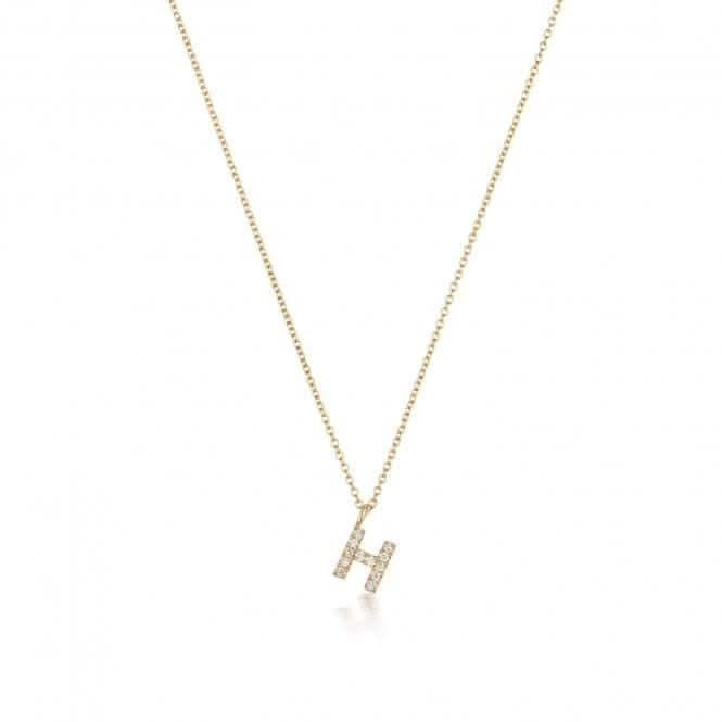 Diamond Jewellery 18CT Gold Initial Necklace NDQ154/H