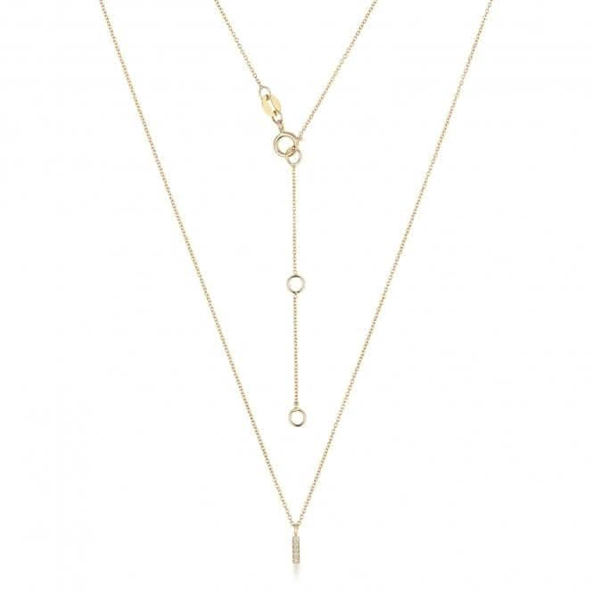 Diamond Jewellery 18ct Gold Initial Necklace NDQ154/I