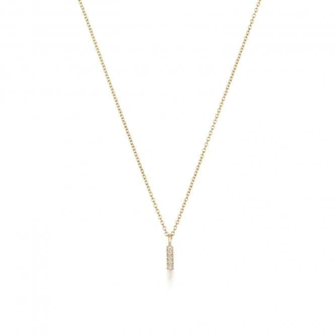 Diamond Jewellery 18ct Gold Initial Necklace NDQ154/I