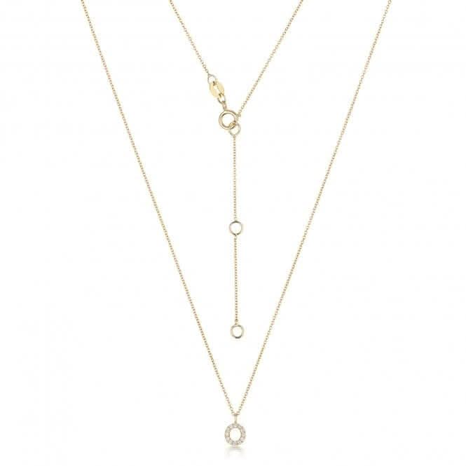 Diamond Jewellery 18ct Gold Diamond Initial Necklace NDQ154/O
