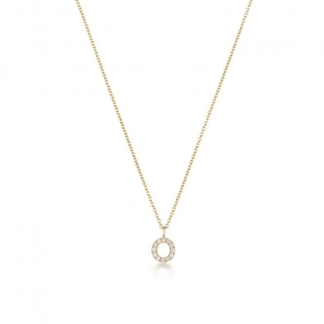 Diamond Jewellery 18ct Gold Diamond Initial Necklace NDQ154/O