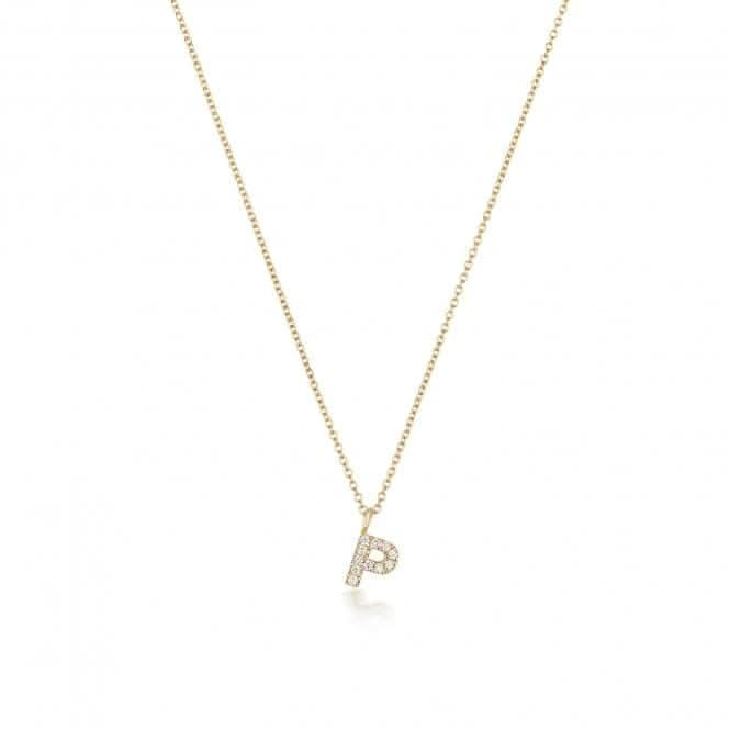 Diamond Jewellery 18ct Gold Diamond Initial Necklace NDQ154/P