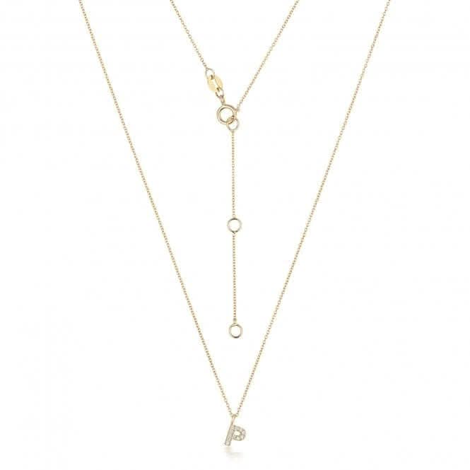 Diamond Jewellery 18ct Gold Diamond Initial Necklace NDQ154/P