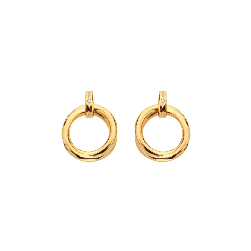 18ct Gold HD X JJ Aura Stud Earring DE813