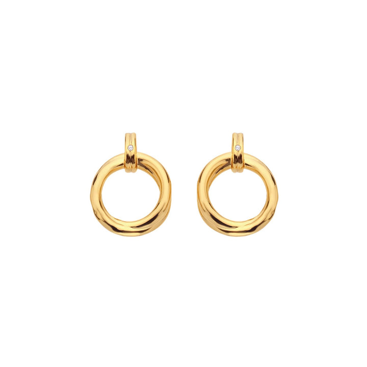 18ct Gold HD X JJ Aura Stud Earring DE813Hot Diamonds x Jac JossaDE813