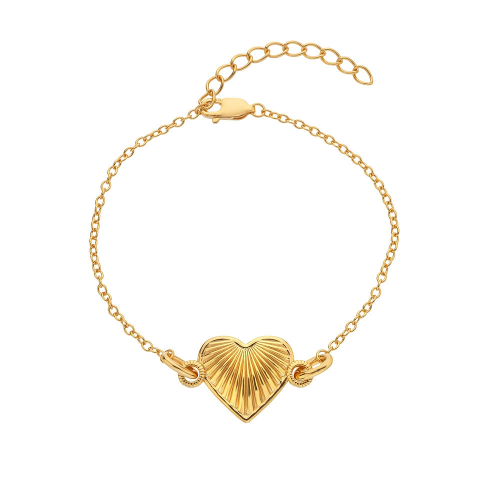 18ct Gold HD X JJ Essence Heart Bracelet DL694