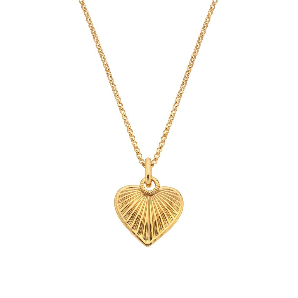 18ct Gold HD X JJ Essence Heart Necklace DP1019