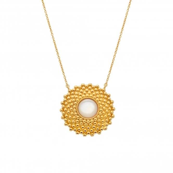 18ct Gold Plated Sterling Silver Blossom Mother of Pearl Necklace DN193Hot Diamonds x Jac JossaDN193