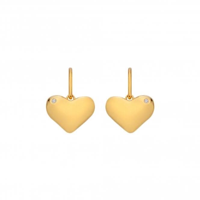 18ct Gold Plated Sterling Silver Desire Hook Earrings DE782Hot Diamonds x Jac JossaDE782