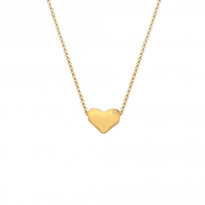 18ct Gold Plated Sterling Silver Desire Pendant DP967Hot Diamonds x Jac JossaDP967