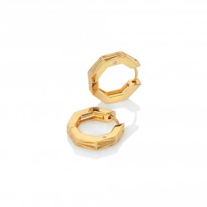 18ct Gold Plated Sterling Silver Hope Earrings DE679
