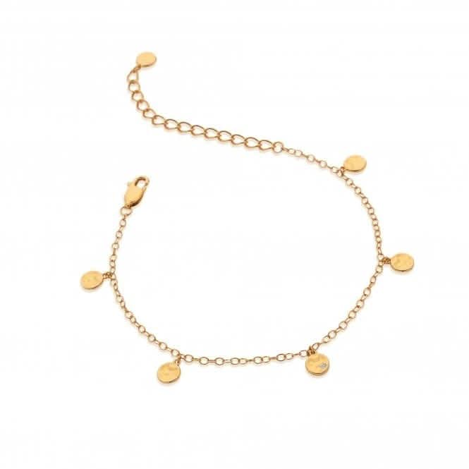 18ct Gold Plated Sterling Silver Lunar Bracelet DL639Hot Diamonds x Jac JossaDL639