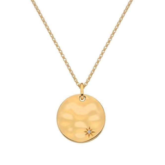 18ct Gold Plated Sterling Silver Lunar Pendant - Large DP838Hot Diamonds x Jac JossaDP838